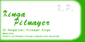 kinga pilmayer business card